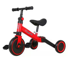 Заредете изображение във визуализатора на галерията – Children's multifunctional tricycle red
