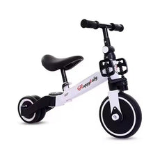 Заредете изображение във визуализатора на галерията – Children's multifunctional tricycle white
