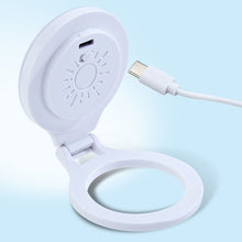 Заредете изображение във визуализатора на галерията – Magnetic phone stand with light compatible with MagSafe L8 white
