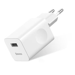 Baseus Charging Quick Charger Travel Charger Adapter Wall Charger USB Quick Charge 3.0 QC 3.0 biały white (CCALL-BX02)