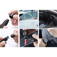 Заредете изображение във визуализатора на галерията – Baseus Sharp Tool Safety Hammer (Window-breaking+Safety belt cutting) Dark gray (CRSFH-0G)
