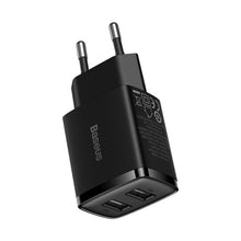 Заредете изображение във визуализатора на галерията – Baseus  Compact  Charger 2U 10.5W EU Black
