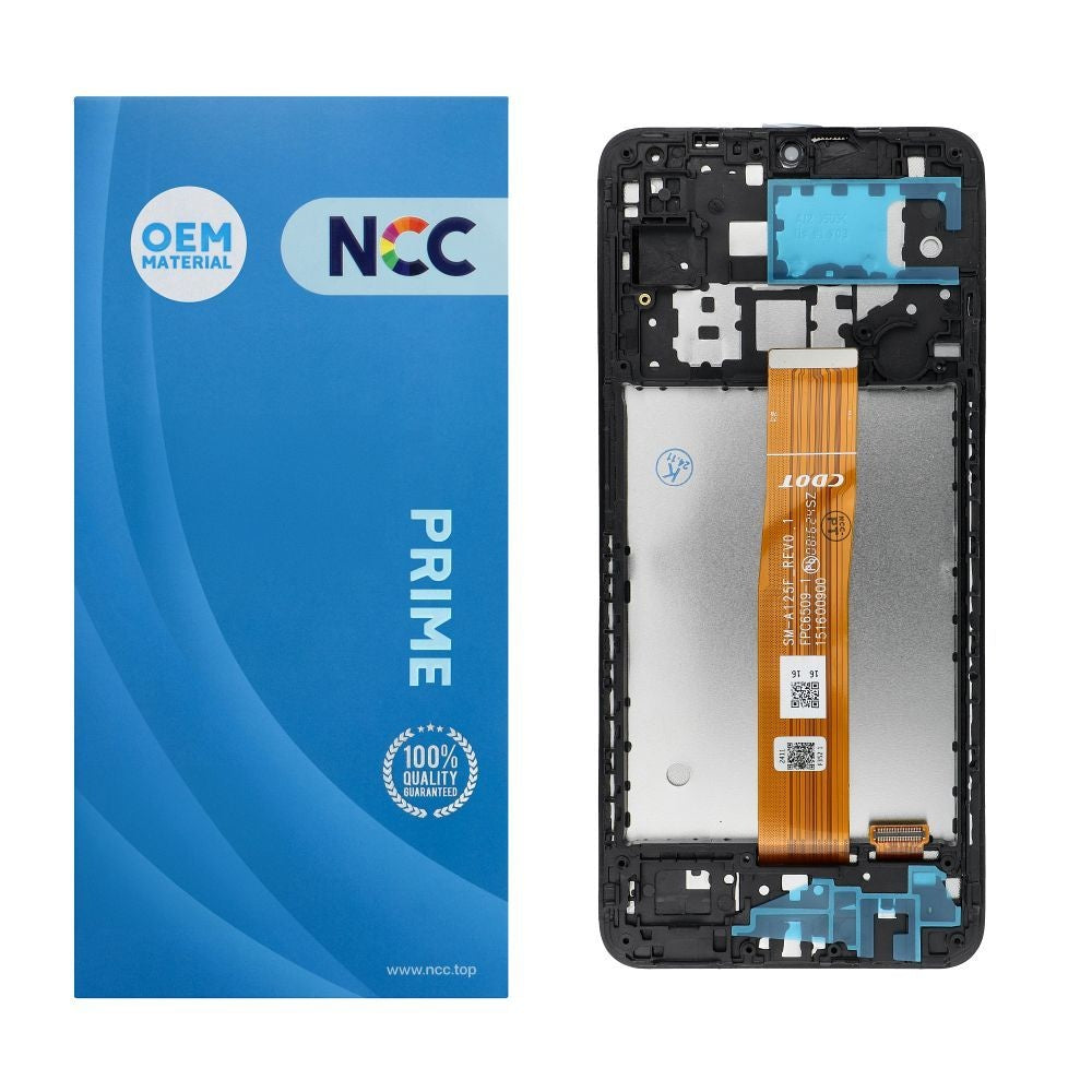 NCC LCD Display for SAMSUNG A12 A125F/U/W/M OEM with frame