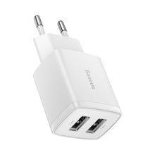 Заредете изображение във визуализатора на галерията – Baseus  Compact  Charger 2U 10.5W EU White
