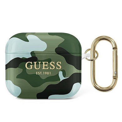 Оригинален гръб GUESS за APPLE AirPods 3 GUA3UCAMA (Camo Collection) khaki