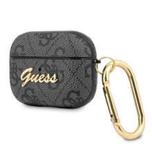 Заредете изображение във визуализатора на галерията – Оригинален гръб GUESS за APPLE AirPods Pro GUAP4GSMK (4G Script Metal Collection) сив
