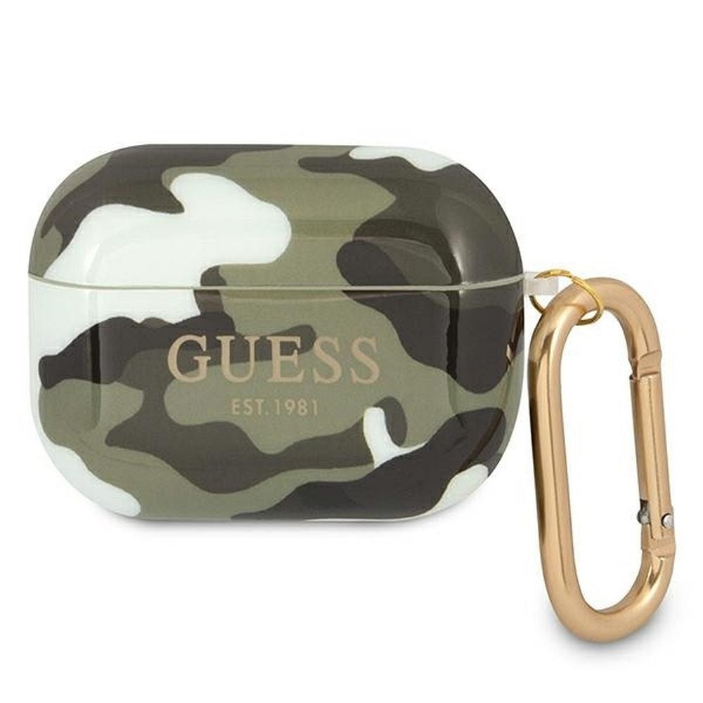 Оригинален гръб GUESS за APPLE AirPods Pro GUAPUCAMA (Camo Collection) khaki