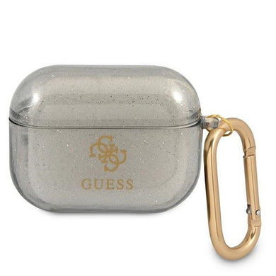 Оригинален гръб GUESS за APPLE AirPods Pro GUAPUCG4GK (Glitter Collection) черен