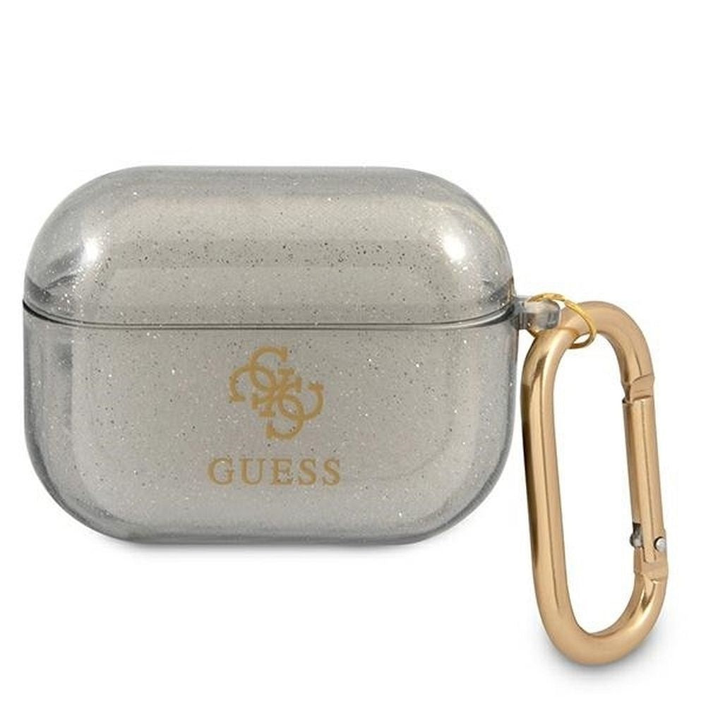 Оригинален гръб GUESS за APPLE AirPods Pro GUAPUCG4GK (Glitter Collection) черен