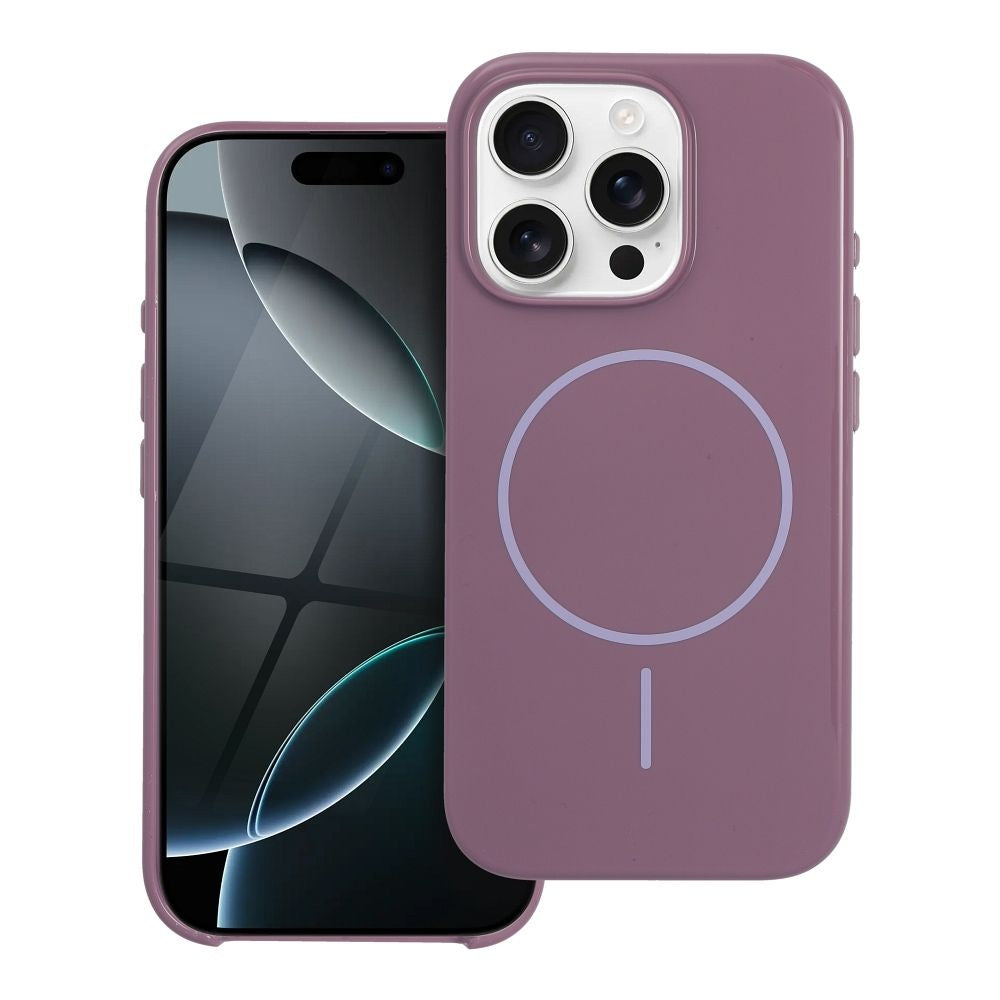 Glossy Mag Cover compatible with MagSafe for IPHONE 16 purple