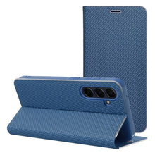 Заредете изображение във визуализатора на галерията – Калъф тип книга LUNA Carbon XIAOMI Redmi Note 14 5G син
