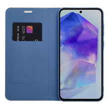 Заредете изображение във визуализатора на галерията – Калъф тип книга LUNA Carbon XIAOMI Redmi Note 14 5G син
