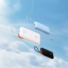 Външна батерия Veger K2 (W2068) PD QC3.0 35W 20000 mAh с вградени кабели Type C / Lightning - черна