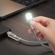 Заредете изображение във визуализатора на галерията – HOCO cable USB A / Type C to LED light UA38C black
