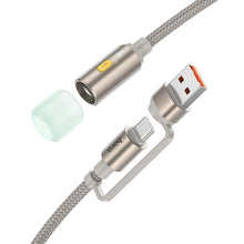 Заредете изображение във визуализатора на галерията – HOCO cable USB A / Type C to LED light UA38C gold
