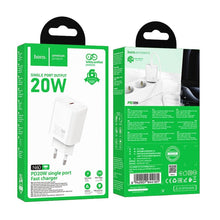 Заредете изображение във визуализатора на галерията – HOCO wall charger Type C PD QC 20W N60 white
