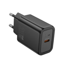 Заредете изображение във визуализатора на галерията – HOCO wall charger Type C PD QC 20W N60 black
