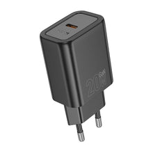 Заредете изображение във визуализатора на галерията – HOCO wall charger Type C PD QC 20W N60 black
