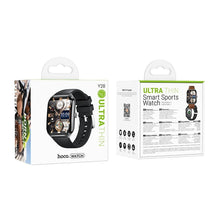 Заредете изображение във визуализатора на галерията – HOCO smartwatch with call function AMOLED Y28 black
