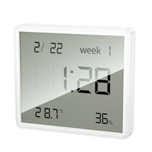 Заредете изображение във визуализатора на галерията – HOCO electronic clock with hygrothermometer HX41 white
