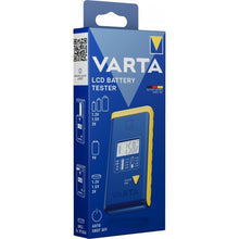 Заредете изображение във визуализатора на галерията – VARTA battery tester with digital display (AA, AAA, Type C, Type D, 9V, button) 893101111 blue
