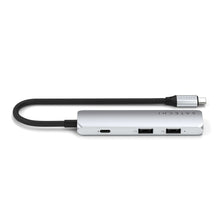 Заредете изображение във визуализатора на галерията – SATECHI adapter HUB 4in1 Type C ST-P4SS silver
