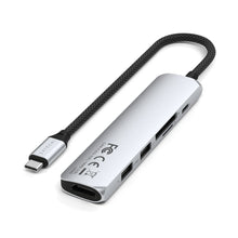 Заредете изображение във визуализатора на галерията – SATECHI adapter HUB 6in1 Type C ST-P6SS silver
