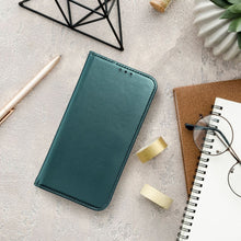 Заредете изображение във визуализатора на галерията – SMART MAGNETO Book case for MOTOROLA G15 dark green
