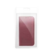 Заредете изображение във визуализатора на галерията – SMART MAGNETO Book case for MOTOROLA G15 burgundy
