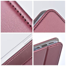 Заредете изображение във визуализатора на галерията – SMART MAGNETO Book case for MOTOROLA G15 burgundy
