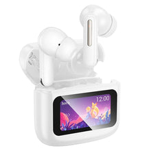 Заредете изображение във визуализатора на галерията – HOCO wireless earphones bluetooth with touch screen TWS EQ14 white
