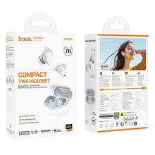 Заредете изображение във визуализатора на галерията – HOCO wireless earphones bluetooth TWS EW203 white
