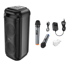 Заредете изображение във визуализатора на галерията – HOCO speaker bluetooth + 2 x wireless microphones HA13 Pro black
