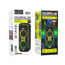 Заредете изображение във визуализатора на галерията – HOCO speaker bluetooth + 2 x wireless microphones HA13 Pro black
