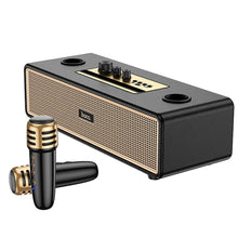Заредете изображение във визуализатора на галерията – HOCO speaker bluetooth + 2 x wireless microphones BS63 black
