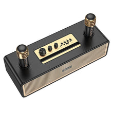 Заредете изображение във визуализатора на галерията – HOCO speaker bluetooth + 2 x wireless microphones BS63 black
