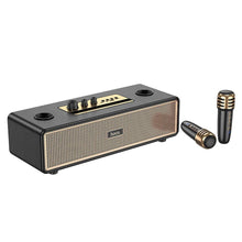 Заредете изображение във визуализатора на галерията – HOCO speaker bluetooth + 2 x wireless microphones BS63 black
