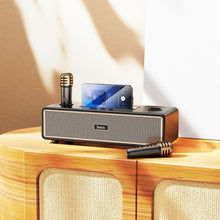 Заредете изображение във визуализатора на галерията – HOCO speaker bluetooth + 2 x wireless microphones BS63 black

