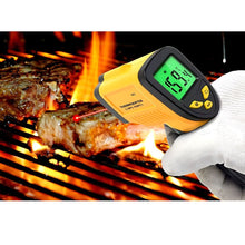 Заредете изображение във визуализатора на галерията – Non-contact infrared laser thermometer pyrometer RC-K-1397 yellow black
