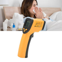 Заредете изображение във визуализатора на галерията – Non-contact infrared laser thermometer pyrometer RC-K-1397 yellow black
