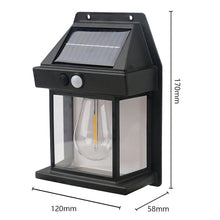 Заредете изображение във визуализатора на галерията – Solar LED garden lamp facade RC-K-1536 black
