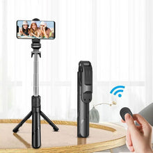 Заредете изображение във визуализатора на галерията – Selfie stick with wireless remote control tripod R1S black
