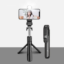 Заредете изображение във визуализатора на галерията – Selfie stick with wireless remote control tripod R1S black
