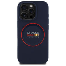 Заредете изображение във визуализатора на галерията – Гръб RED BULL за IPHONE 15 Pro compatible with MgaSafe RBHMP15L24SIILVR (Silicone red Ring) тъмно син
