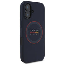 Заредете изображение във визуализатора на галерията – REDBULL case for IPHONE 16 compatible with MagSafe RBHMP16S24SIILVR (Silicone red Ring) navy
