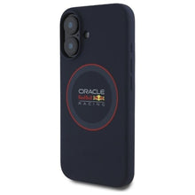 Заредете изображение във визуализатора на галерията – REDBULL case for IPHONE 16 compatible with MagSafe RBHMP16S24SIILVR (Silicone red Ring) navy
