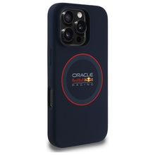 Заредете изображение във визуализатора на галерията – REDBULL case for IPHONE 16 Pro compatible with MagSafe RBHMP16L24SIILVR (Silicone red Ring) navy
