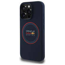 Заредете изображение във визуализатора на галерията – REDBULL case for IPHONE 16 Pro compatible with MagSafe RBHMP16L24SIILVR (Silicone red Ring) navy
