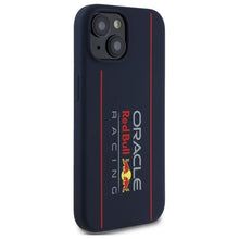 Заредете изображение във визуализатора на галерията – REDBULL case for IPHONE 15 compatible with MagSafe RBHMP15S24SIOLRV (Silicone Oversize Vertical Logo) navy
