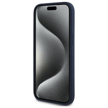 Заредете изображение във визуализатора на галерията – REDBULL case for IPHONE 15 compatible with MagSafe RBHMP15S24SIOLRV (Silicone Oversize Vertical Logo) navy
